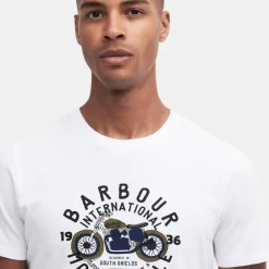 Barbour International Spirit Graphic T-Shirt Whisper White