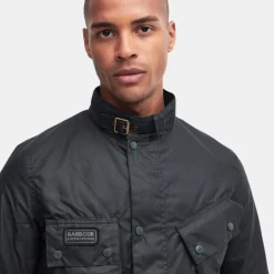 Barbour International Winter SL International Wax Jacket Sage