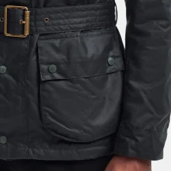 Barbour International Winter SL International Wax Jacket Sage