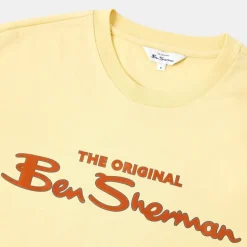 Ben Sherman Logo T-Shirt Regular Fit Lemon