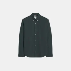 Ben Sherman Organic Oxford Long Sleeve Shirt Dark Green