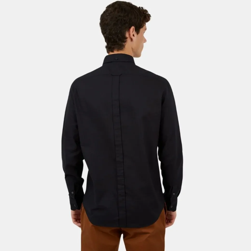 Ben Sherman Organic Oxford Long Sleeve Shirt Black