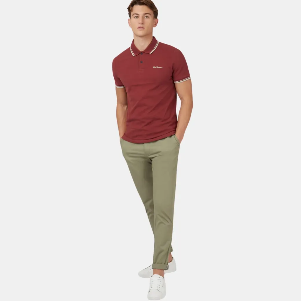 Ben Sherman Signature Polo Maroon