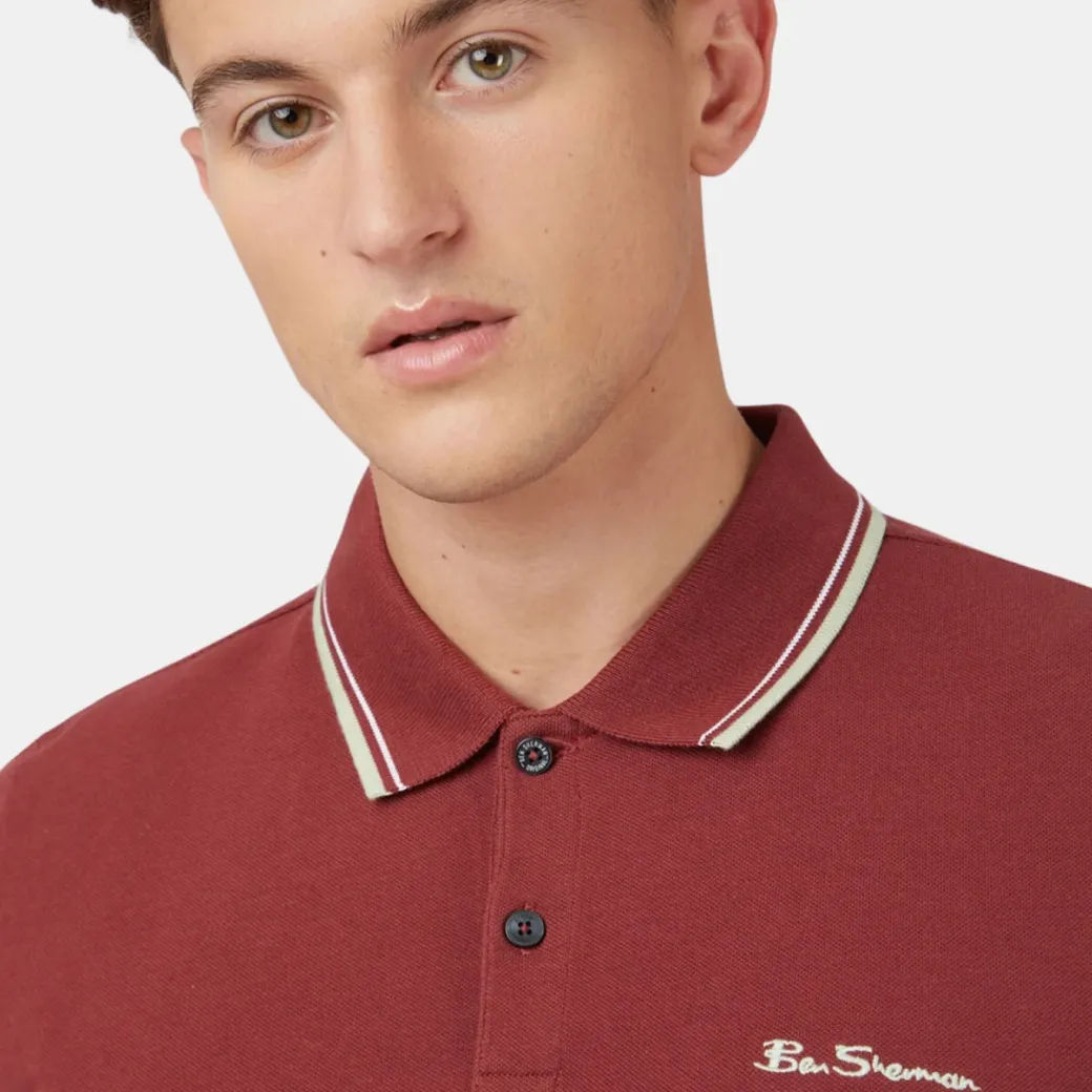 Ben Sherman Signature Polo Maroon