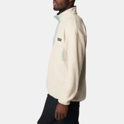 Columbia Men's Helvetia Half Snap Fleece Sweatshirt Dark Stone