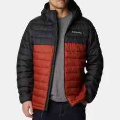 Columbia Men's Powder Lite Hooded Jacket Wrap Red