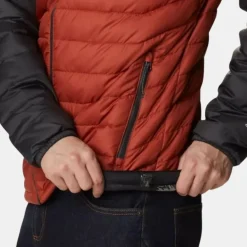Columbia Men's Powder Lite Hooded Jacket Wrap Red
