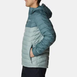 Columbia Men's Powder Lite Hooded Jacket Niagara Metal