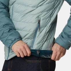 Columbia Men's Powder Lite Hooded Jacket Niagara Metal