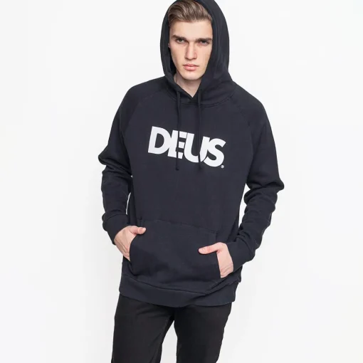 Deus All Caps Hoodie Black