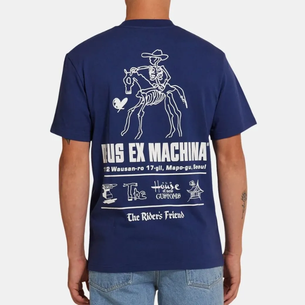 Deus Ex Machina Seoul Address Tee Mechanic Blue