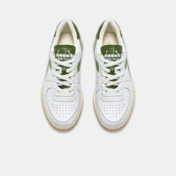 Diadora Mi Basket Low Used White Pesto