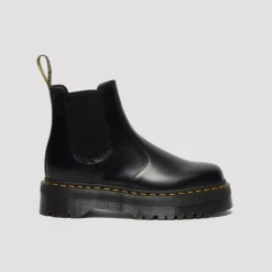 Dr. Martens 2976 Women's Quad Polished Smooth Black