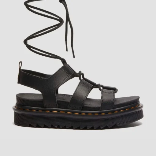 Dr. Martens Nartila Athena Leather Black Women's Sandal