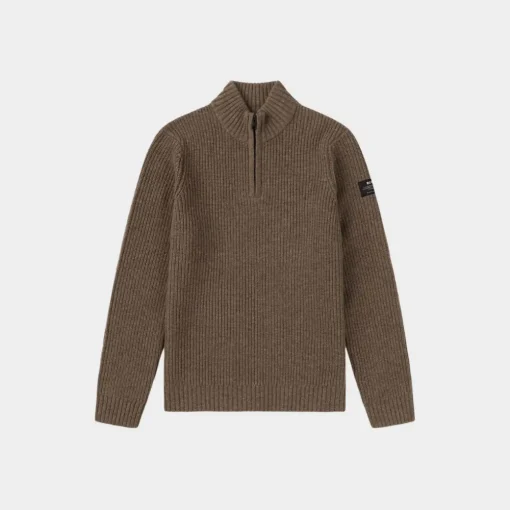Ecoalf Drago Jersey Medium Brown Melange