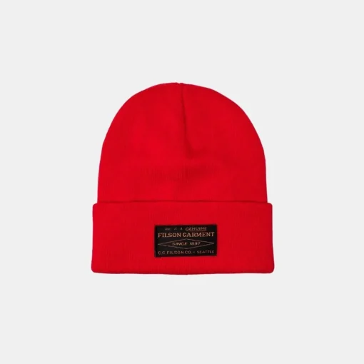 Filson Ballard Watch Cap Red