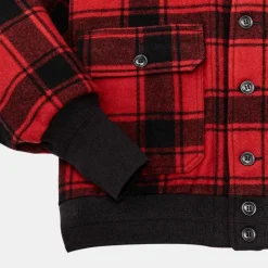 Filson CCC Wool Boomber Jacket Red/Black Plaid