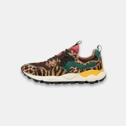Flower Mountain Women's Yamano 3 Brown Aqua Green
