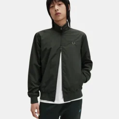 Fred Perry Brenthan Jacket Night Green