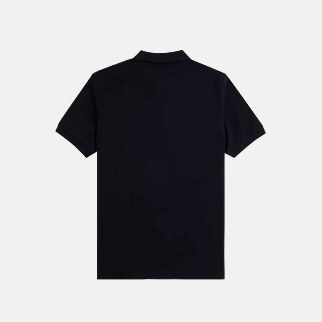 Fred Perry M6000 Plain Shirt Black & Whisky Brown