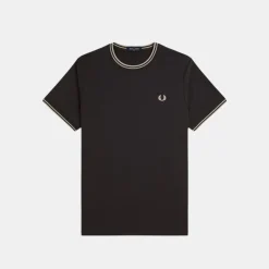 Fred Perry T-Shirt Twin Tipped Anchor Grey Oatmeal
