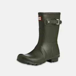 Hunter Original Wellington Short Boots Women's Dark Olive