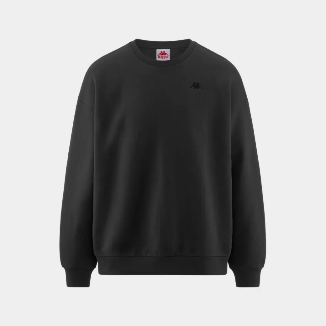 Kappa 222 Banda Garett Hoodie Grey Coal Black