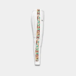 Kappa 222 Banda Graphiktape Pant White Green Grass Brown Tobacco