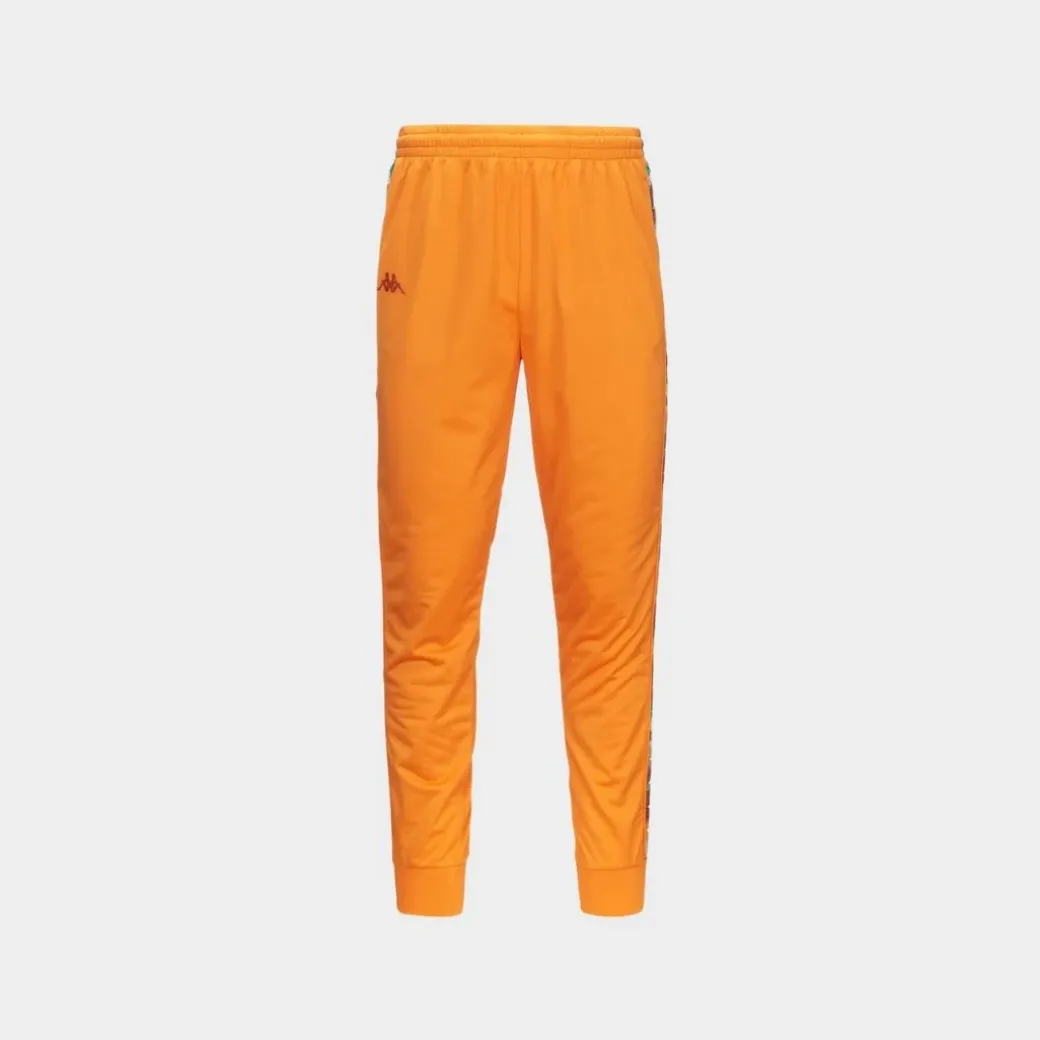 Kappa 222 Banda Graphiktape Pant Orange White Green Grass