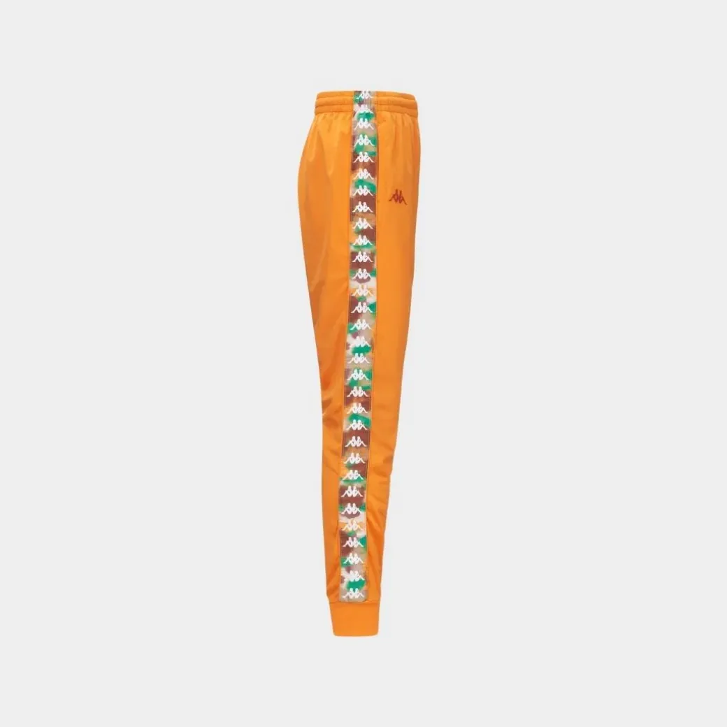 Kappa 222 Banda Graphiktape Pant Orange White Green Grass