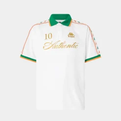 Kappa 222 Banda Notilox T-Shirt White & Green