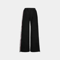 Kappa 222 Banda Petuniagt Pant Graphiktape Black White Milk
