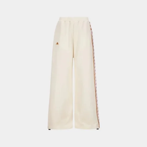 Kappa 222 Banda Petuniagt Pant Graphiktape White Milk