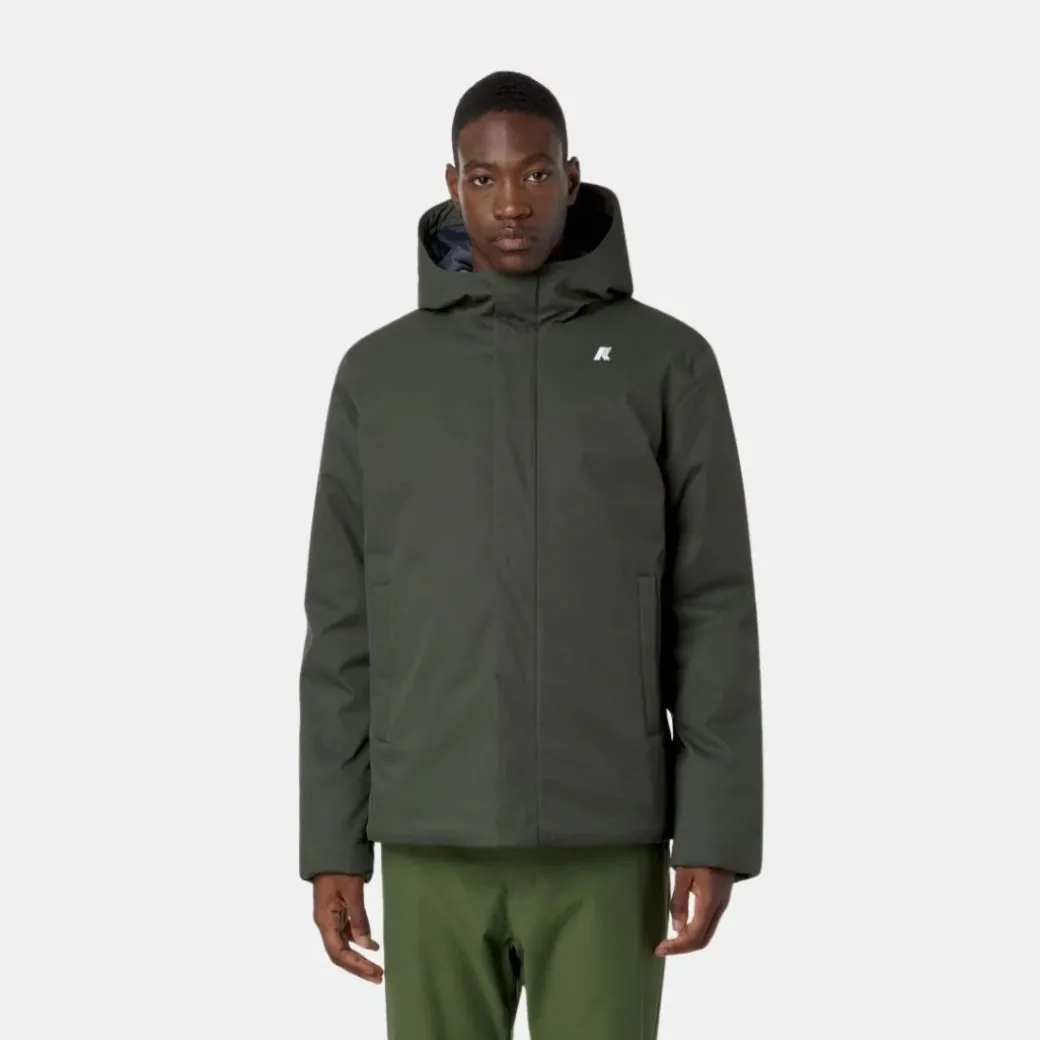 K-Way Jacko Twill Marmotta Green Blue