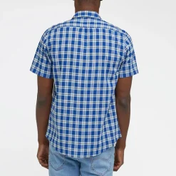 Lee Short Sleeve Button Down Shirt in Anthem Blue