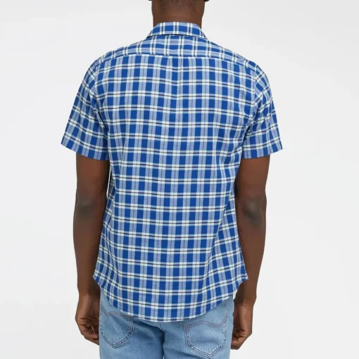Lee Short Sleeve Button Down Shirt in Anthem Blue