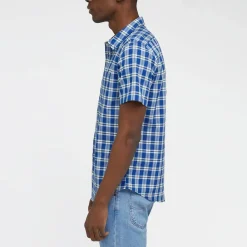 Lee Short Sleeve Button Down Shirt in Anthem Blue