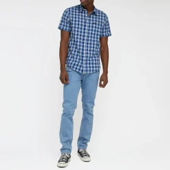 Lee Short Sleeve Button Down Shirt in Anthem Blue