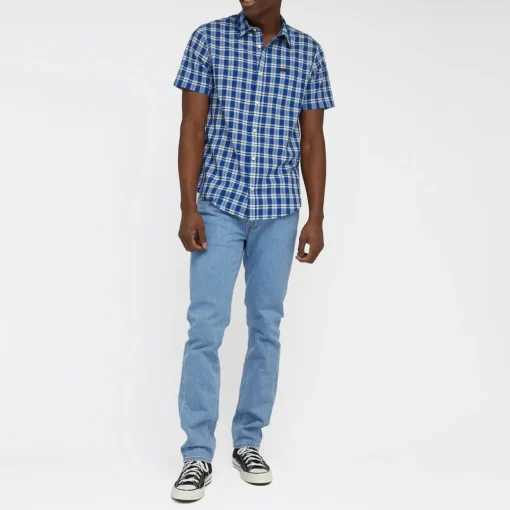 Lee Short Sleeve Button Down Shirt in Anthem Blue