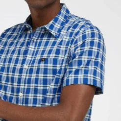 Lee Short Sleeve Button Down Shirt in Anthem Blue