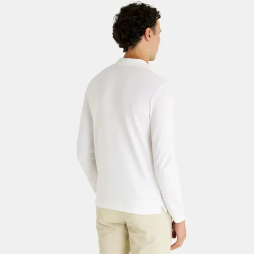 Lyle & Scott Long Sleeve Polo Shirt White