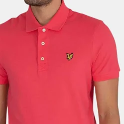 Lyle & Scott Plain Polo Shirt Electric Pink