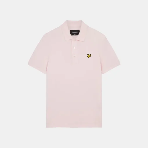 Lyle & Scott Plain Polo Shirt Light Pink
