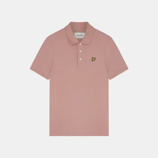Lyle & Scott Plain Polo Shirt Hutton Pink
