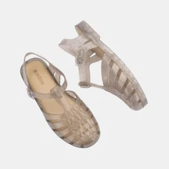 Melissa Possession Holidays Beige Silver Glitter