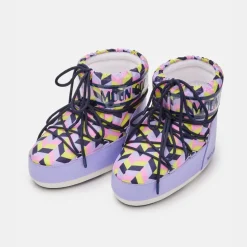 Moon Boot Icon Low Optical Lilac Cyber Lime