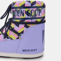 Moon Boot Icon Low Optical Lilac Cyber Lime