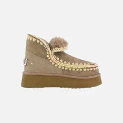 Mou Eskimo 18 Platform Rhinestones Elephant Grey