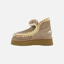Mou Eskimo 18 Platform Rhinestones Elephant Grey
