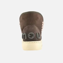 Mou Eskimo Sneaker Bold Glitter Logo Mocha